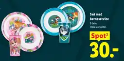 Lidl Sæt med børneservice tilbud