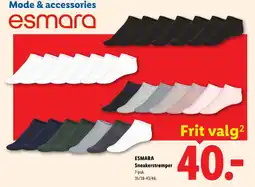 Lidl ESMARA Sneakerstrømper tilbud