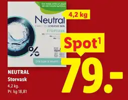 Lidl NEUTRAL Storvask tilbud