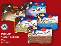 Lidl MilbonaYoghurt med knas tilbud