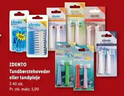 Lidl Idento Tandbørstehoveder eller tandpleje tilbud