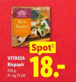 Lidl Vitasia Rispapir tilbud