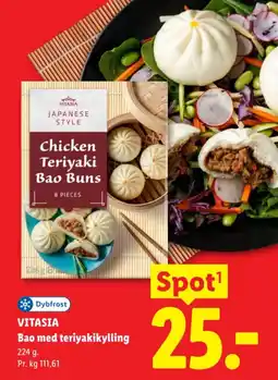 Lidl Dybfrost Vitasia Bao med teriyakikylling tilbud