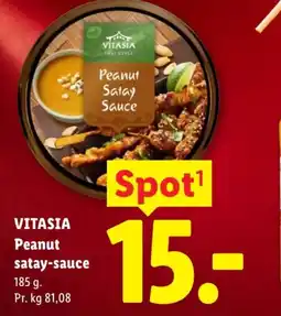 Lidl Vitasia Peanut satay-sauce tilbud