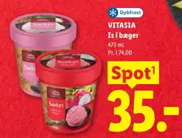 Lidl Dybfrost Vitasia Is i bæger tilbud