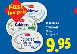 Lidl Milbona Smøreost tilbud