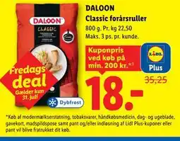Lidl DALOON Classic forårsruller, App-pris tilbud
