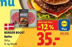 Lidl BURGER BOOST Bøffer, App-pris tilbud