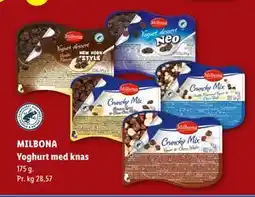 Lidl MILBONA Yoghurt med knas tilbud
