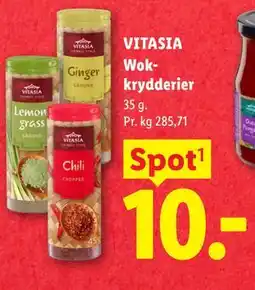 Lidl VITASIA Wokkrydderier tilbud