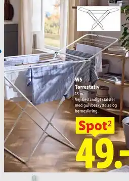 Lidl W5 Tørrestativ tilbud