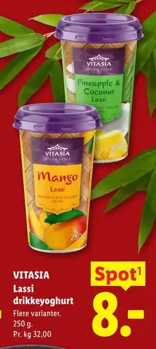 Lidl VITASIA Lassi drikkeyoghurt tilbud