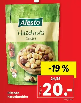 Ristede hasselnødder