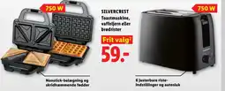 Lidl SILVERCREST Toastmaskine, vaffeljern eller brødrister tilbud