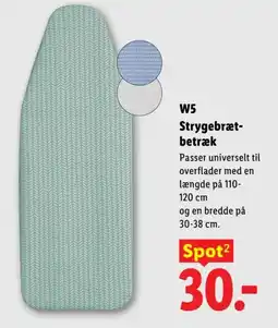 Lidl W5 Strygebræt- betræk tilbud