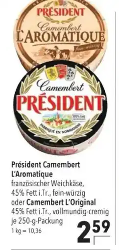 Citti Président Camembert L'Aromatique tilbud