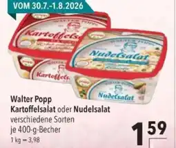 Citti Walter Popp Kartoffelsalat oder Nudelsalat tilbud