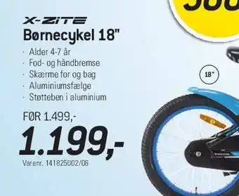 X-ZITE Børnecykel 18