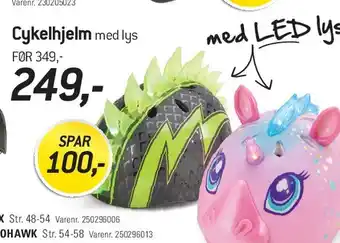 Cykelhjelm med lys