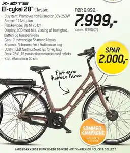 Thansen El-cykel 28 Classic tilbud
