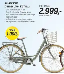 Thansen X-ZITE Damecykel 28 Maya tilbud
