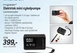 Thansen Elektrisk mini cykelpumpe tilbud