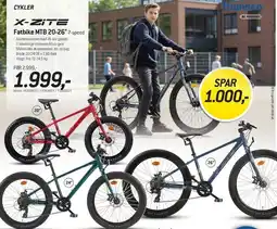Thansen X-ZITE Fatbike MTB 20-26 (7-speed) tilbud