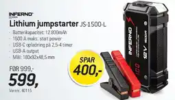 Thansen Lithium jumpstarter JS-1500-L tilbud