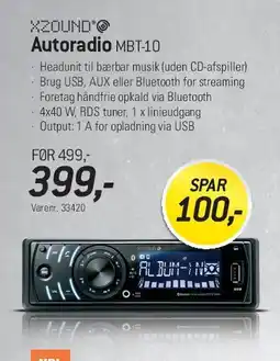 Thansen XZOUND Autoradio MBT-10 tilbud
