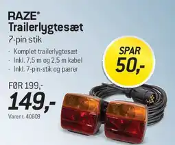 Thansen RAZE Trailerlygtesæt - LED med markering tilbud