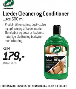 Thansen Læder Cleaner og Conditioner Luxe 500 ml tilbud