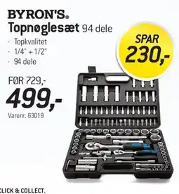 Thansen BYRON'S Topnøglesæt (94 dele) tilbud