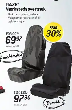 Thansen RAZE Værkstedsovertræk / sædeovertræk tilbud