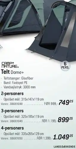 Thansen Telt Dome+ tilbud