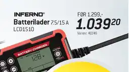 Thansen INFERNO Batterilader LCD1510 tilbud