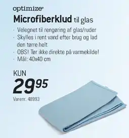Thansen Microfiberklud til glas tilbud