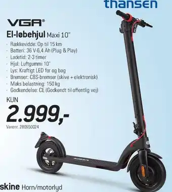 VGA El-løbehjul Maxi 10