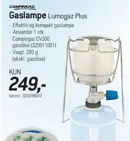 Thansen Gaslampe Lumogaz Plus tilbud