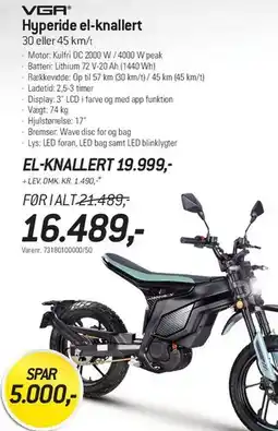 Thansen Hyperide el-knallert tilbud