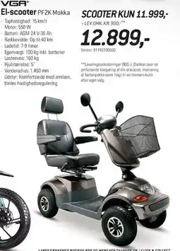 Thansen El-scooter PF2K Mokka tilbud