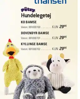 Thansen Hundelegetøj tilbud