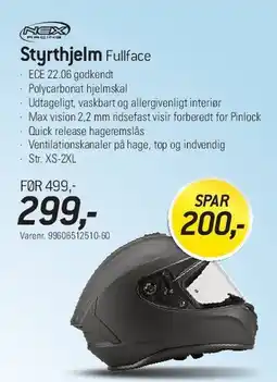 Thansen Styrthjelm Fullface tilbud