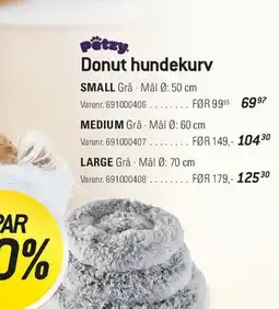 Thansen Donut hundekurv tilbud
