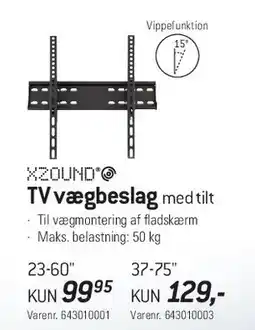 Thansen TV vægbeslag med tilt tilbud