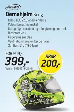 Thansen Børnehjelm Kong tilbud