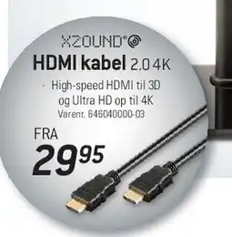 Thansen HDMI kabel 2.0 4K tilbud