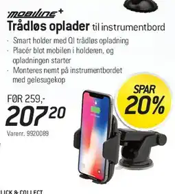 Thansen Trådløs oplader til instrumentbord tilbud