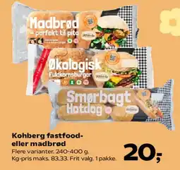 SuperBrugsen Kohberg fastfood- eller madbrød tilbud