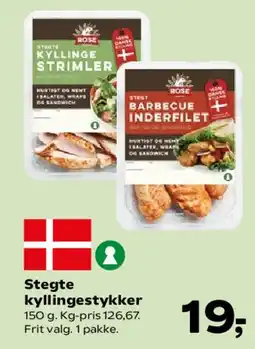 SuperBrugsen Stegte kyllingestykker tilbud