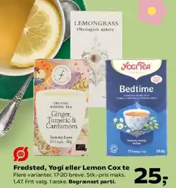 SuperBrugsen Fredsted, Yogi eller Lemon Cox te tilbud